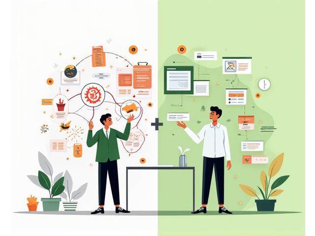 기존 시간 관리의 문제점과 새로운 패러다임을 대비시켜 보여주는 개념적 다이어그램